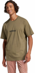 Adidas Pánské khaki tričko Essentials Linear Single JE9001 M