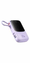 Baseus Powerbanka Poerbank Qpow Pro+ 10000mAh 22,5W s vestavěným kabelem USB-C - fialová