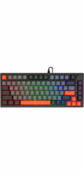 Savio ASTRAL BLACK JADE 3 COLOURS klávesnice Hraní USB QWERTY US Mezinárodní Černá