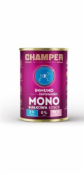CHAMPER Immuno Monoprotein Salmon - vlhké krmivo pro psy - 400g