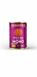CHAMPER Coat & Skin Mono Beef - vlhké krmivo pro psy - 400g