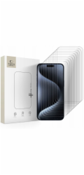 Spigen Tvrzené sklo TECH-PROTECT, balení 10 kusů pro iPhone 15 Pro Max, průhledné