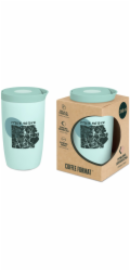 Coffee Format Termohrnek na kávu 350 ml - mátový s motivem mapy
