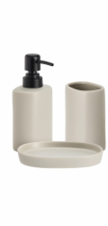 Bathroom Solutions Koupelnová sada PLY, keramický dávkovač, kelímek a podnos