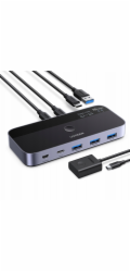 Ugreen Přepínač USB-C USB-A 10Gb/s přepínač - šedý