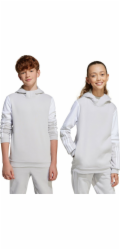 Adidas Dětská mikina s kapucí Squadra 25, šedá, JD4808, 128 cm