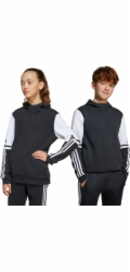 Adidas Dětská mikina s kapucí Squadra 25, černá, JE2768, 164 cm