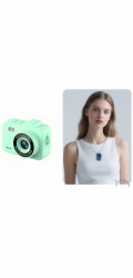 Xrec Mini digitální fotoaparát X8 12mp video 1080p LCD 0.96 přívěsek na klíče / X8 mátově zelená