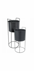 Home Styling Collection Kolekce bytového stylingu Kovové stojany na květiny, 2 kusy