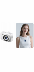 Xrec Mini digitální fotoaparát X8 12mp video 1080p LCD 0.96 přívěsek na klíče / X8 bílý
