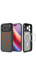 Spigen ULTRA HYBRID MAGSAFE IPHONE 17 PRO MAX FROST ČERNÝ/ORANŽOVÝ