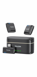 Bezdrátový mikrofon TELESIN + powerbanka pro telefony (USB-C)
