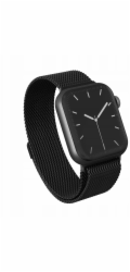 Burga Kovový síťovaný řemínek pro Apple Watch 42/44 mm (černý)