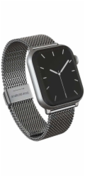 Burga Metal Mesh Elegance pro Apple Watch 42/44 mm (stříbrná)