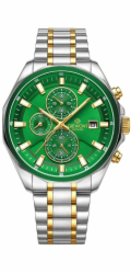 Giewont Pánské hodinky Chronograph Sapphire Silver Green GW7290-B7