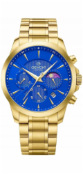 Giewont Pánské hodinky Chronograf Sapphire Gold Blue GW9460-B5