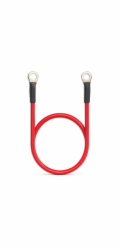 Qoltec Kabel baterie s konektory M8 | Kabel s očkem 8 mm | 60 cm | Červený
