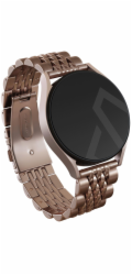 Swissten Kovový náramek BURGA Chic Royal univerzální pro hodinky 22 mm (růžové zlato)