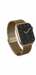 Swissten BURGA Metal Mesh Elegance pro Apple Watch 38/40 mm (zlatý)