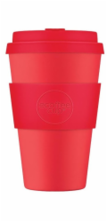 Ecoffee cup Ecoffee Solid Colours Meridian Gate 400ml kelímek s sebou - červený