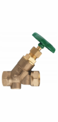 Herz Uzavírací ventil STRÖMAX-W pro instalace pitné vody, šikmý tvar, vnitřní závit Rp. Minimální průtok 0,5 l/s, DN 15