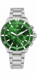 Giewont Pánské hodinky Chronograph Sapphire Silver Green GW3970-B8