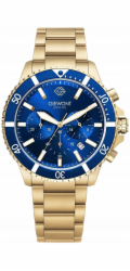 Giewont Pánské hodinky Chronograf Sapphire Gold Blue GW3970-B6