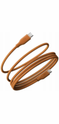 Energea Magnetický kabel Helix 60 USB-C na USB-C, 480 Mbps, 60 W, 1,5 m, oranžový