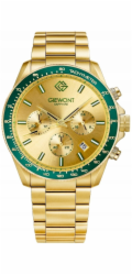 Giewont Pánské hodinky Chronograf Sapphire Gold Green GW3520-B6