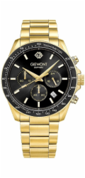 Giewont Pánské hodinky Chronograf Sapphire Gold Black GW3520-B4