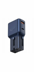 Energea Nabíječka TravelGo do zásuvky, adaptér 35W, USB-A/USB-C, modrá