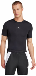 Adidas Pánské tričko s krátkým rukávem Techfit JP4674 M černé