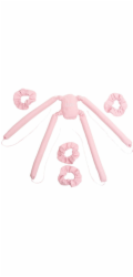 Glov CoolCurl Spider Set kulmy na studené vlasy pro dlouhé a střední vlasy růžové 4 ks