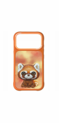 Nimmy Kryt Big Eyed Pet 2.0 Raccoon pro iPhone 17 Pro Max oranžový