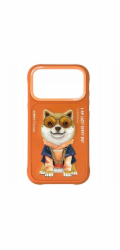 Nimmy Pouzdro Glasses Cool Dog pro iPhone 17 Pro Max oranžové