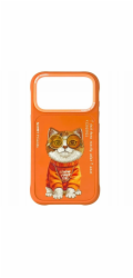 Nimmy Kryt Cool Cat pro iPhone 17 Pro Max oranžový