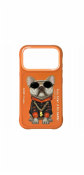 Nimmy Kryt Cool Dog pro iPhone 17 Pro Max oranžový