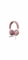 Logitech Zone Wired 2 for Business - Náhlavní souprava - náhlavní - kabelové - odstranení šumu - růžová - certifikováno pro Microsoft Teams