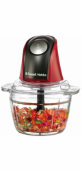 Russell Hobbs 27130-56 elektrický kuchyňský sekáček 0,5 l 200 W Černá, Červená, Průhledná