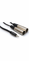 Hosa Kabel Jack 3,5 mm - XLR x2 3 m stříbrný (CYX-403M)