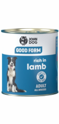 JOHN DOG Good Form Rich in lamb - vlhké krmivo pro psy - 800g