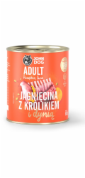 JOHN DOG Pumpkin Lamb with rabbit and pumpkin - vlhké krmivo pro psy - 800g