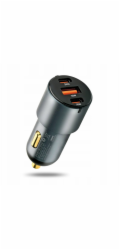 everActive Autonabíječka CC-40Q QC3.0 60W 1X USB 2X USB-C PD Černá