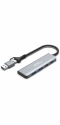 MicroConnect Prémiový 4portový USB hub 2x