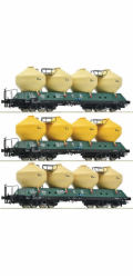 Roco Sada 3 ks nákladních vozů na cement ČSD - 6600177
