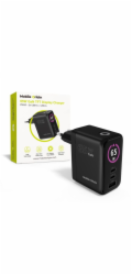 Mobile Origin Nabíječka 65W GaN Display Nabíječka PW20 - 2x USB-C + USB-A