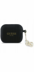 Guess Silikonový kryt 4G Charm pro Apple AirPods Pro 3 černý