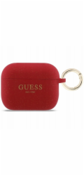 Guess Silikonový kryt s třpytivým kroužkem pro Apple AirPods Pro 3 fialový