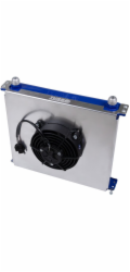 TurboWorks_D Chladicí deska , chladič oleje TurboWorks, 19řadý závodní ventilátor, 5 palců
