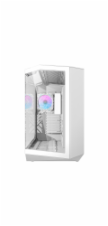 Počítačová skříň Darkflash DY470 (bílá) + 4 ventilátory + držák GPU